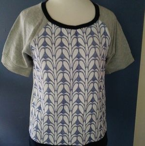 J. Crew Graphic Panel Crewneck Top